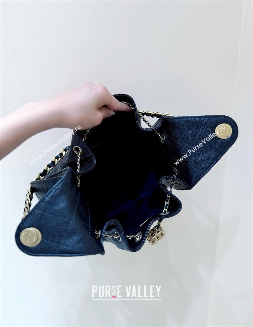 Chanel 25 Small Handbag in Grained Calfskin AS5293 Black Spring-Summer 2025 Top Quality (SHUNY-25050618)