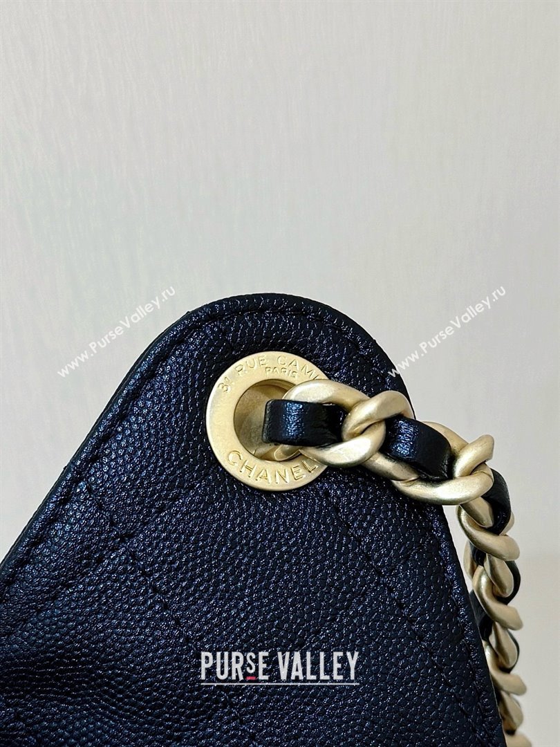 Chanel 25 Small Handbag in Grained Calfskin AS5293 Black Spring-Summer 2025 Top Quality (SHUNY-25050618)