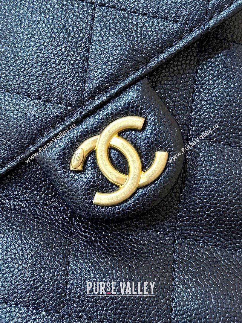 Chanel 25 Small Handbag in Grained Calfskin AS5293 Black Spring-Summer 2025 Top Quality (SHUNY-25050618)