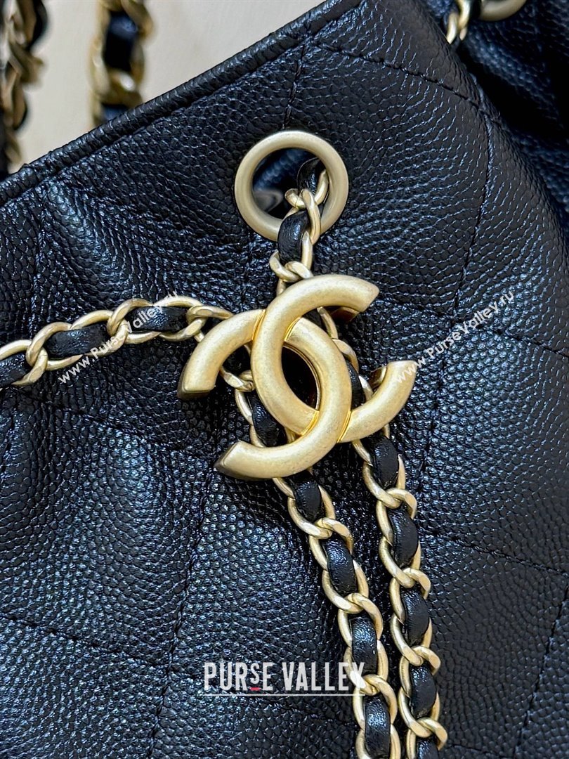 Chanel 25 Small Handbag in Grained Calfskin AS5293 Black Spring-Summer 2025 Top Quality (SHUNY-25050618)