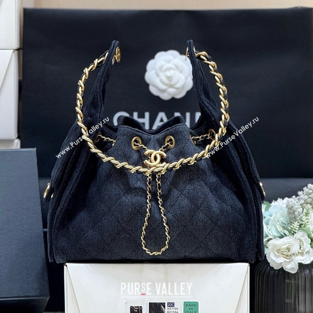 Chanel 25 Small Handbag in Deep Blue Denim AS5293 Spring-Summer 2025 Top Quality (SHUNY-25050616)