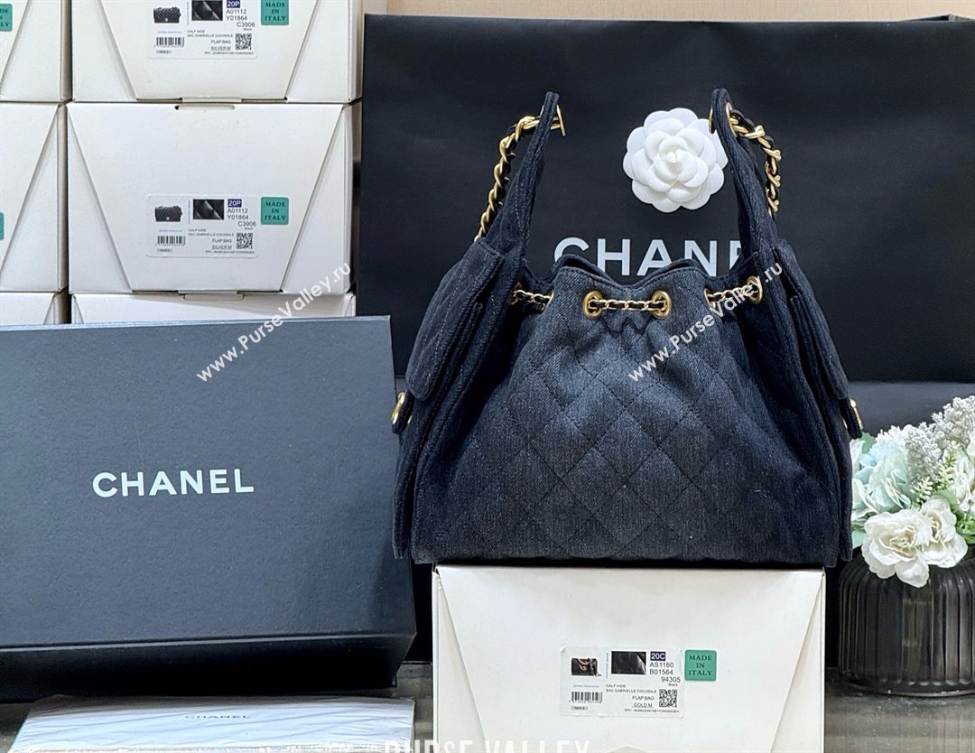 Chanel 25 Small Handbag in Deep Blue Denim AS5293 Spring-Summer 2025 Top Quality (SHUNY-25050616)