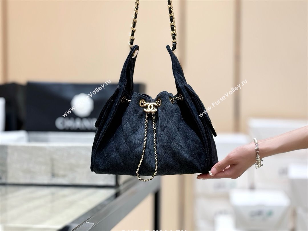 Chanel 25 Small Handbag in Deep Blue Denim AS5293 Spring-Summer 2025 Top Quality (SHUNY-25050616)