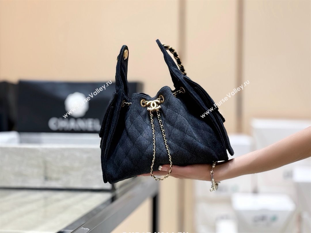 Chanel 25 Small Handbag in Deep Blue Denim AS5293 Spring-Summer 2025 Top Quality (SHUNY-25050616)