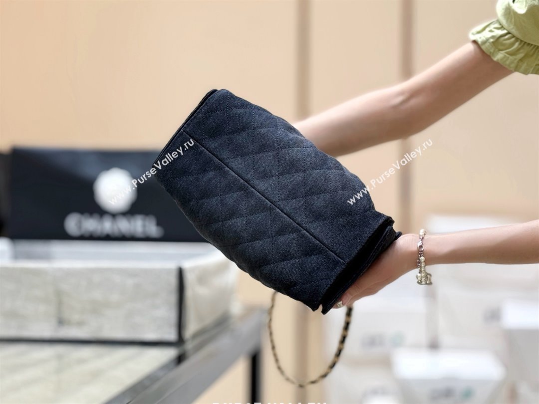 Chanel 25 Small Handbag in Deep Blue Denim AS5293 Spring-Summer 2025 Top Quality (SHUNY-25050616)