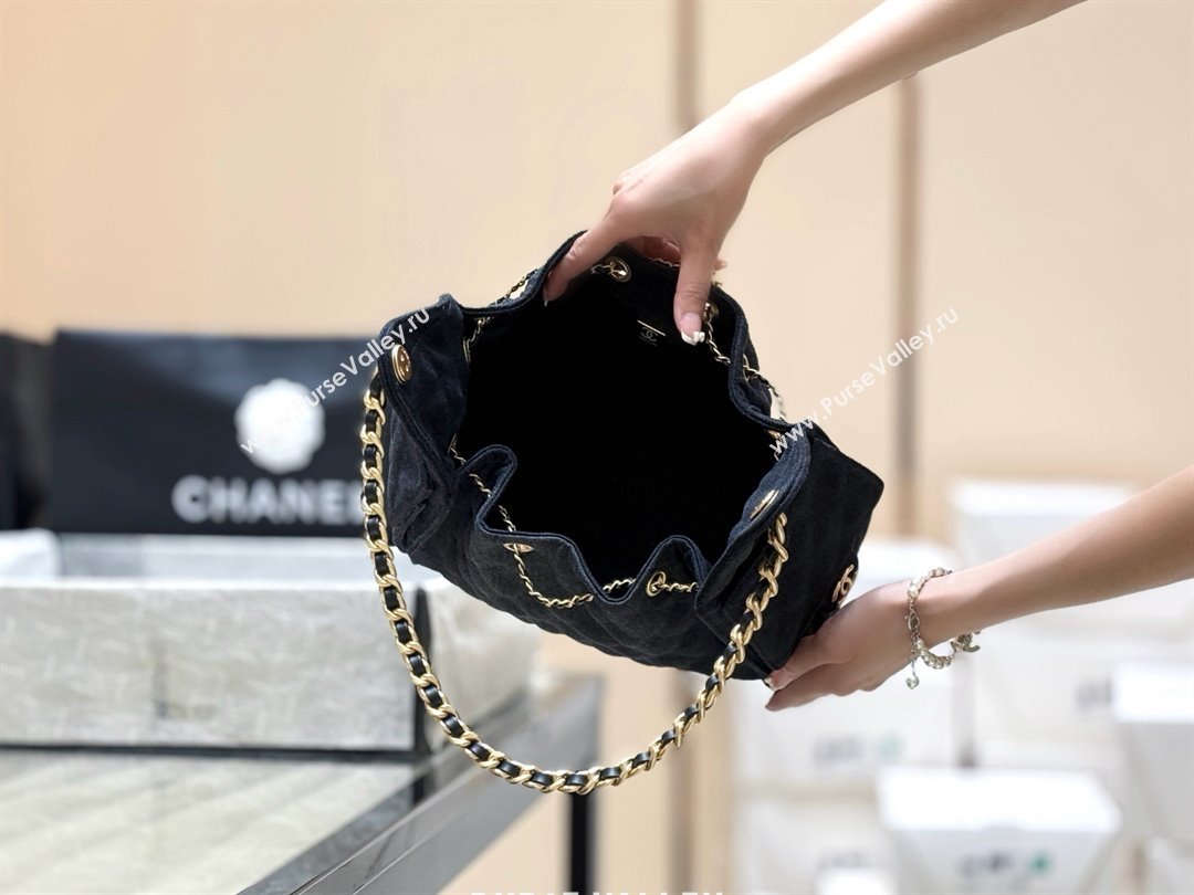 Chanel 25 Small Handbag in Deep Blue Denim AS5293 Spring-Summer 2025 Top Quality (SHUNY-25050616)