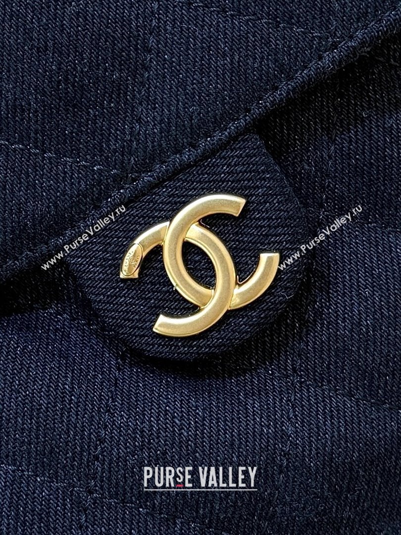 Chanel 25 Small Handbag in Deep Blue Denim AS5293 Spring-Summer 2025 Top Quality (SHUNY-25050616)