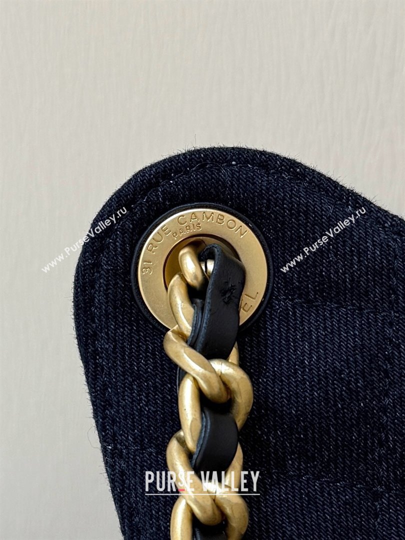 Chanel 25 Small Handbag in Deep Blue Denim AS5293 Spring-Summer 2025 Top Quality (SHUNY-25050616)