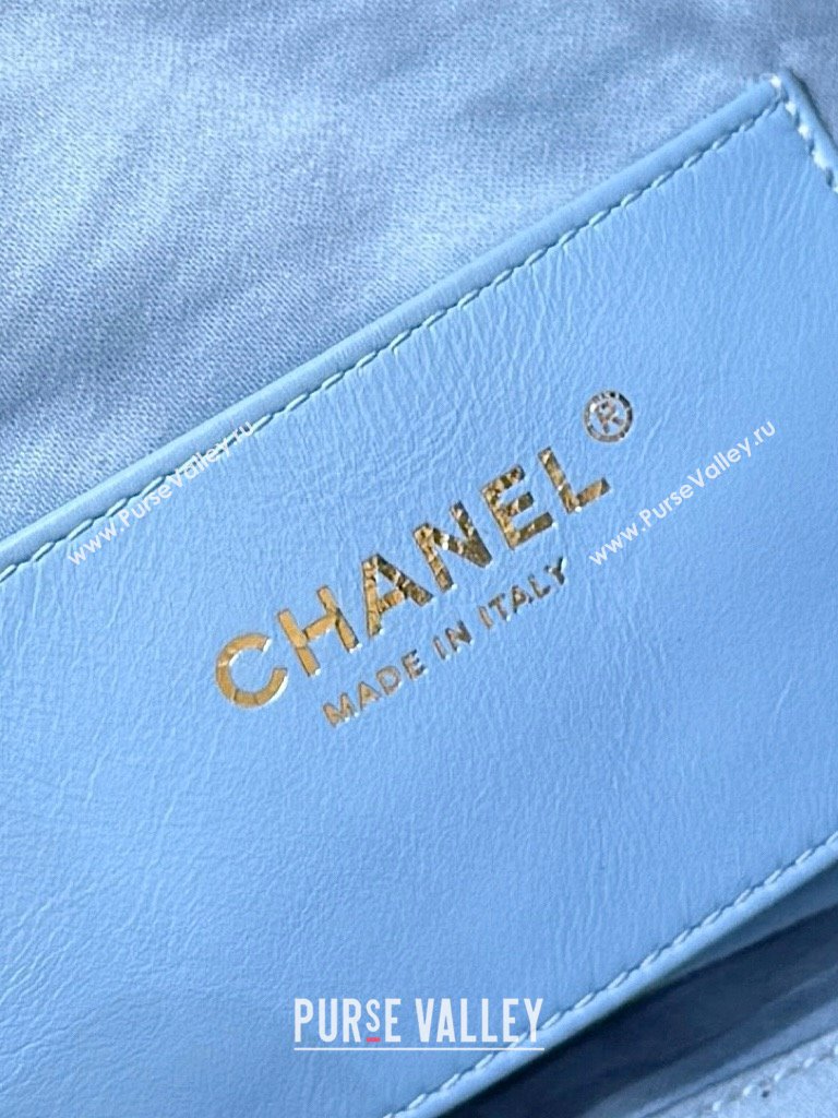 Chanel 25 Small Handbag in Light Blue Denim AS5293 Spring-Summer 2025 Top Quality (SHUNY-25050619)