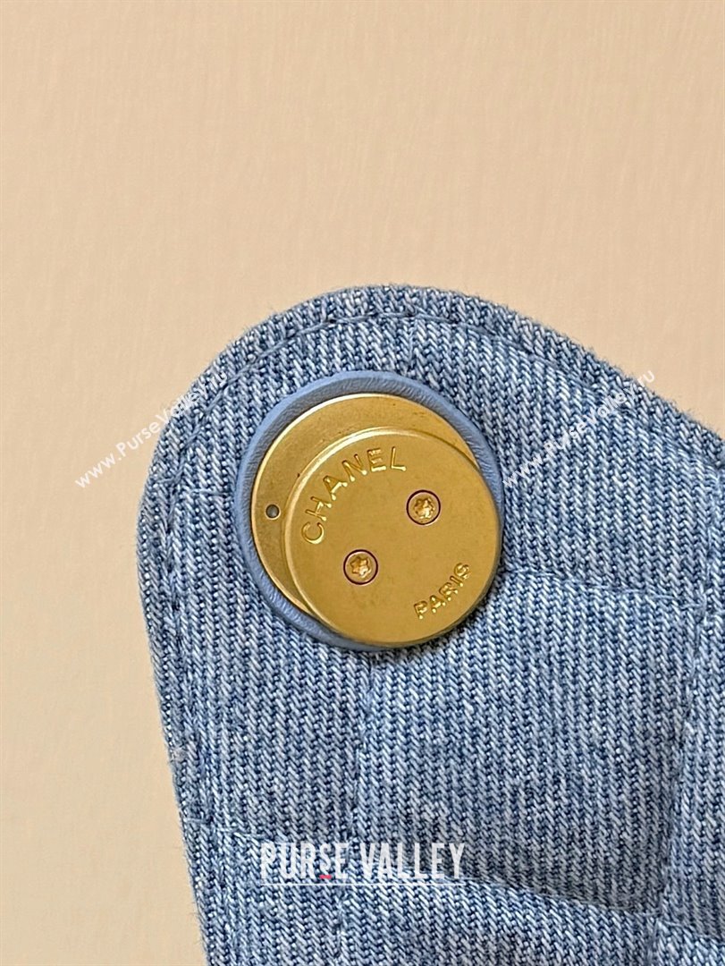 Chanel 25 Small Handbag in Light Blue Denim AS5293 Spring-Summer 2025 Top Quality (SHUNY-25050619)
