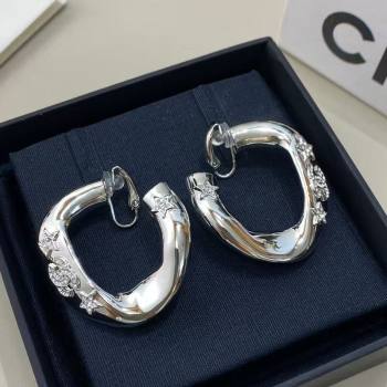 Chanel Hoop Earrings with Strass Star Silver 2025 0509 (YF-250509051)