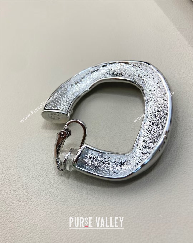 Chanel Hoop Earrings with Strass Star Silver 2025 0509 (YF-250509051)