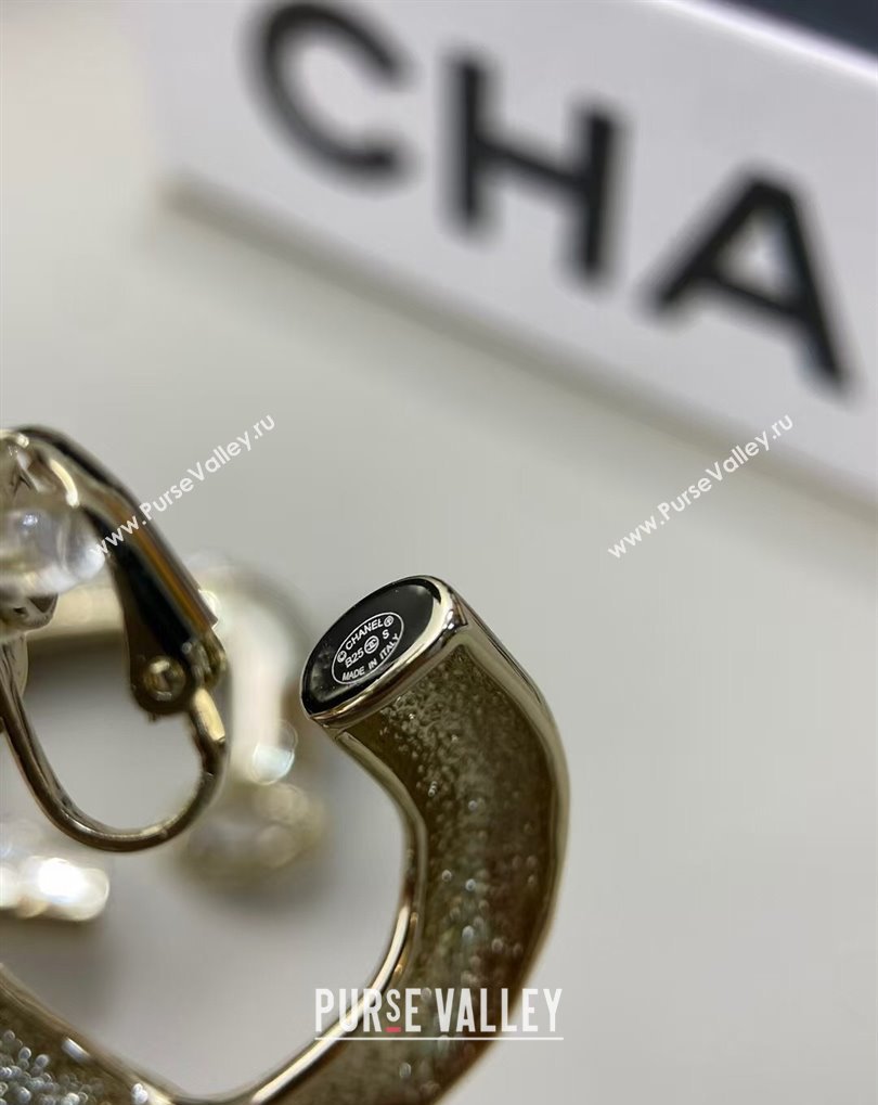 Chanel Hoop Earrings with Strass Star Gold 2025 0509 (YF-250509052)