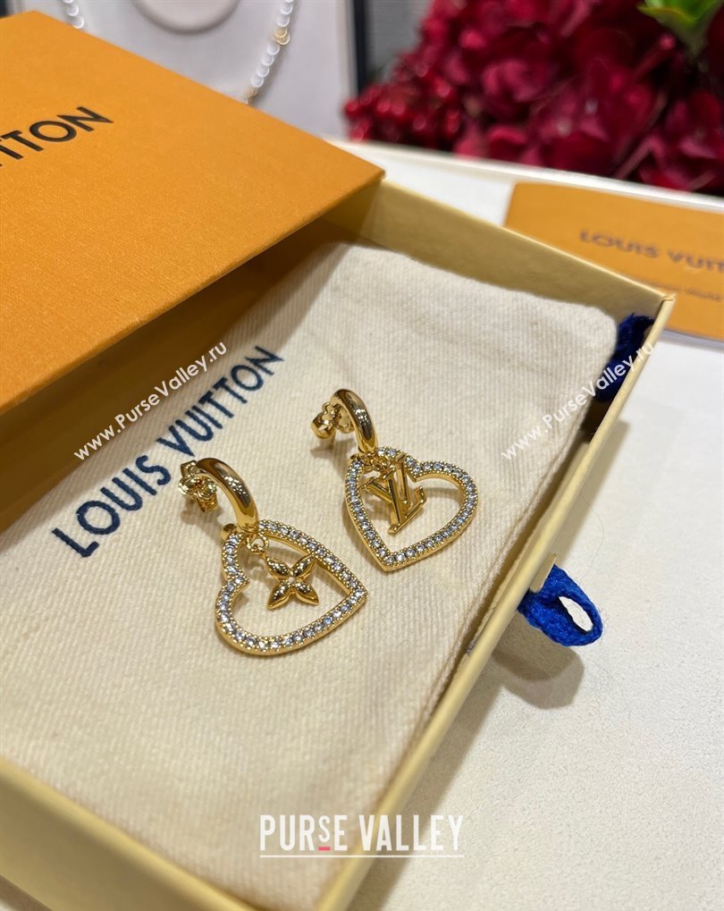 Louis Vuitton My LV Heart Earrings with Strass 2025 0509 (YF-250509054)