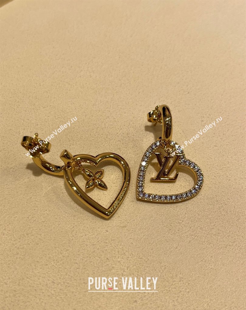 Louis Vuitton My LV Heart Earrings with Strass 2025 0509 (YF-250509054)