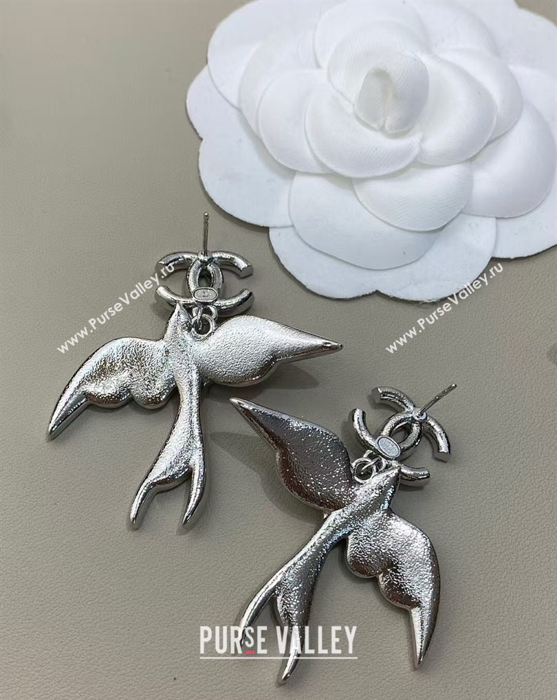 Chanel Strass Flying Bird Earrings 2025 0509 (YF-250509055)
