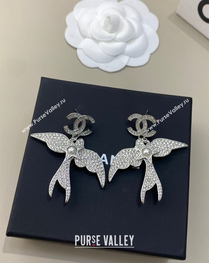 Chanel Strass Flying Bird Earrings 2025 0509 (YF-250509055)