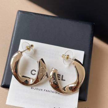 Chanel Hoop Earrings Gold-Tone 2025 0509 (YF-250509063)
