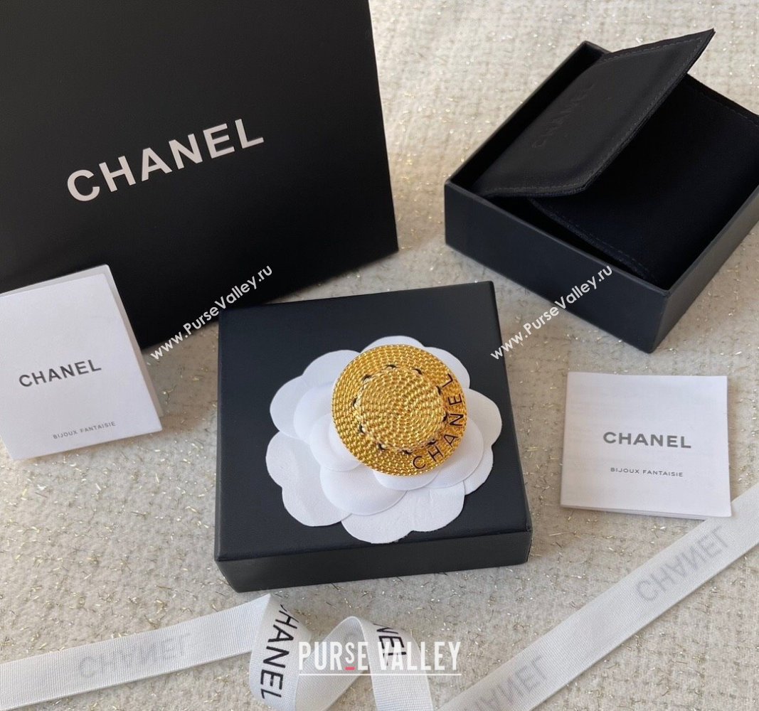Chanel Hat-shaped Brooch Gold 2025 0509 (YF-250509076)