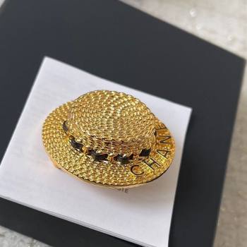 Chanel Hat-shaped Brooch Gold 2025 0509 (YF-250509076)