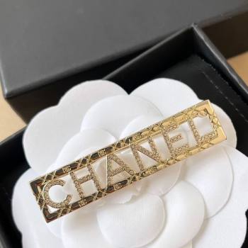 Chanel Letters Framed Brooch Gold 2025 0509 (YF-250509079)