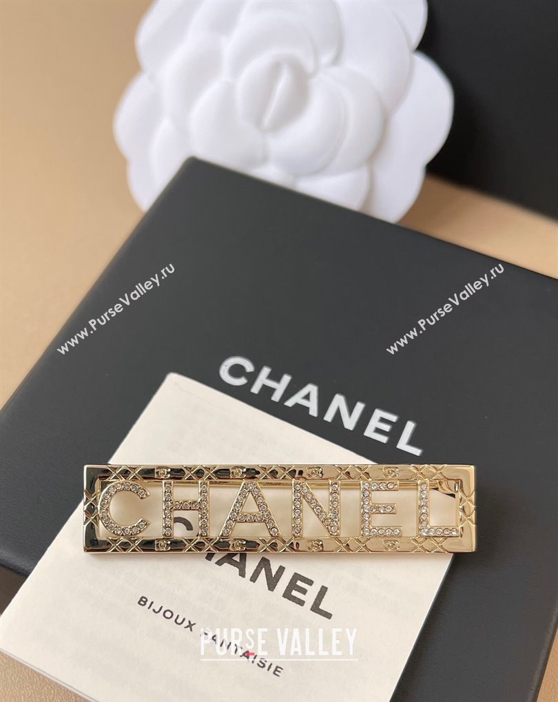 Chanel Letters Framed Brooch Gold 2025 0509 (YF-250509079)