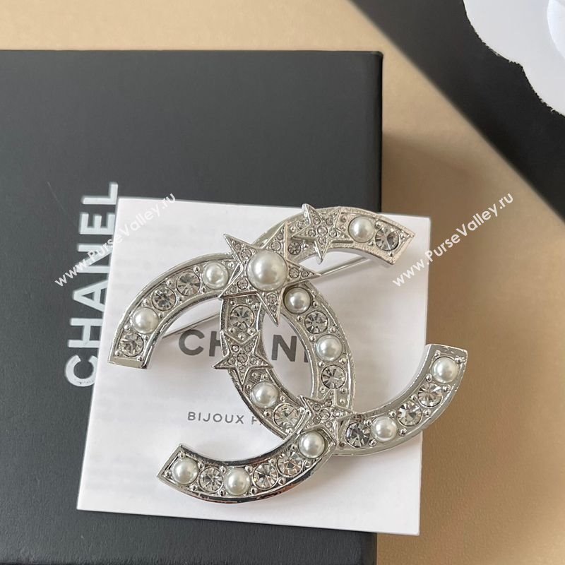 Chanel Strass Star CC Brooch Silver 2025 0509 (YF-250509096)