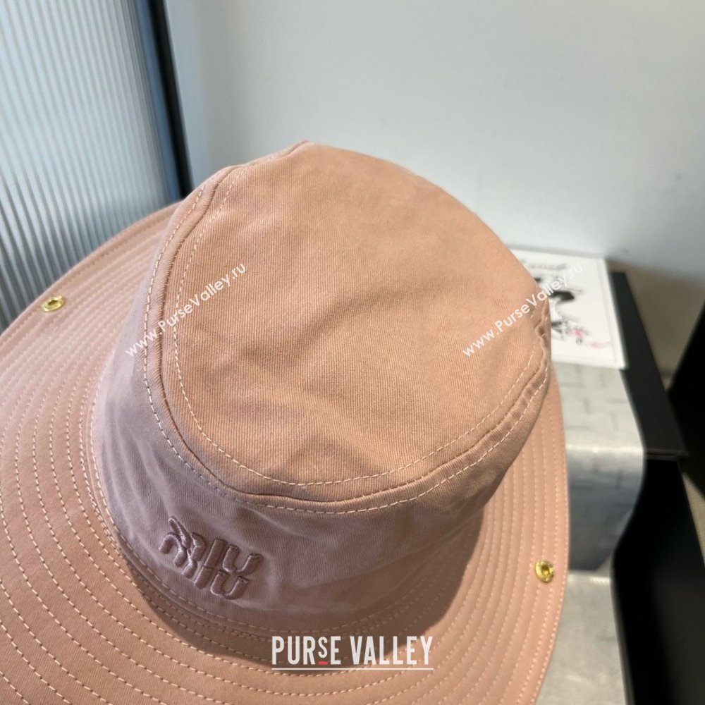 Miu Miu Denim Hat M050903 Pink 2025 (A-25050903)