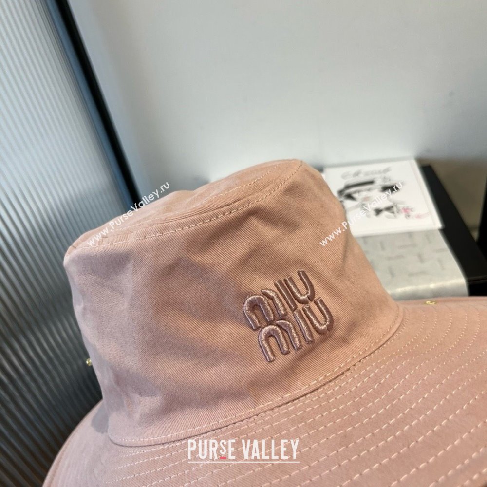 Miu Miu Denim Hat M050903 Pink 2025 (A-25050903)