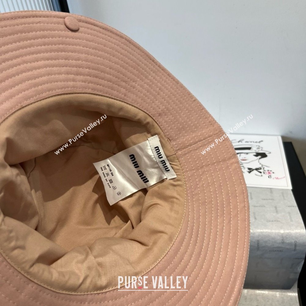 Miu Miu Denim Hat M050903 Pink 2025 (A-25050903)