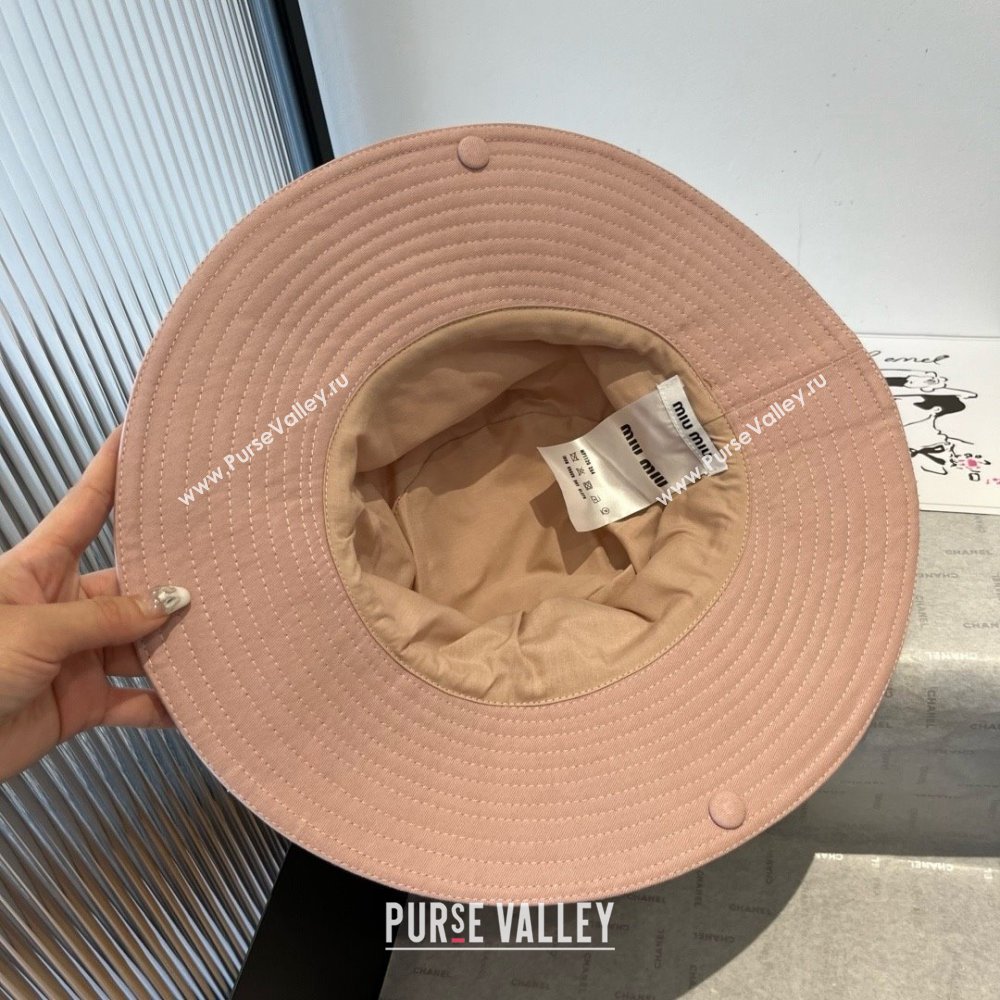 Miu Miu Denim Hat M050903 Pink 2025 (A-25050903)