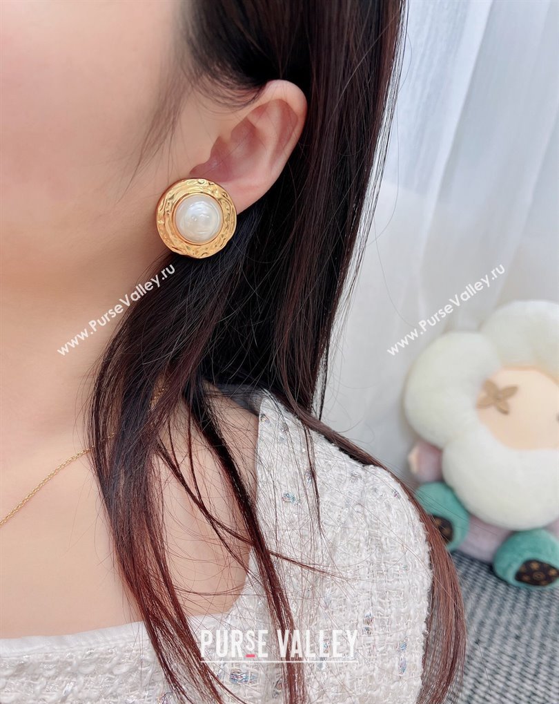 Saint Laurent Pearl Earrings 2025 0509 (YF-250509115)