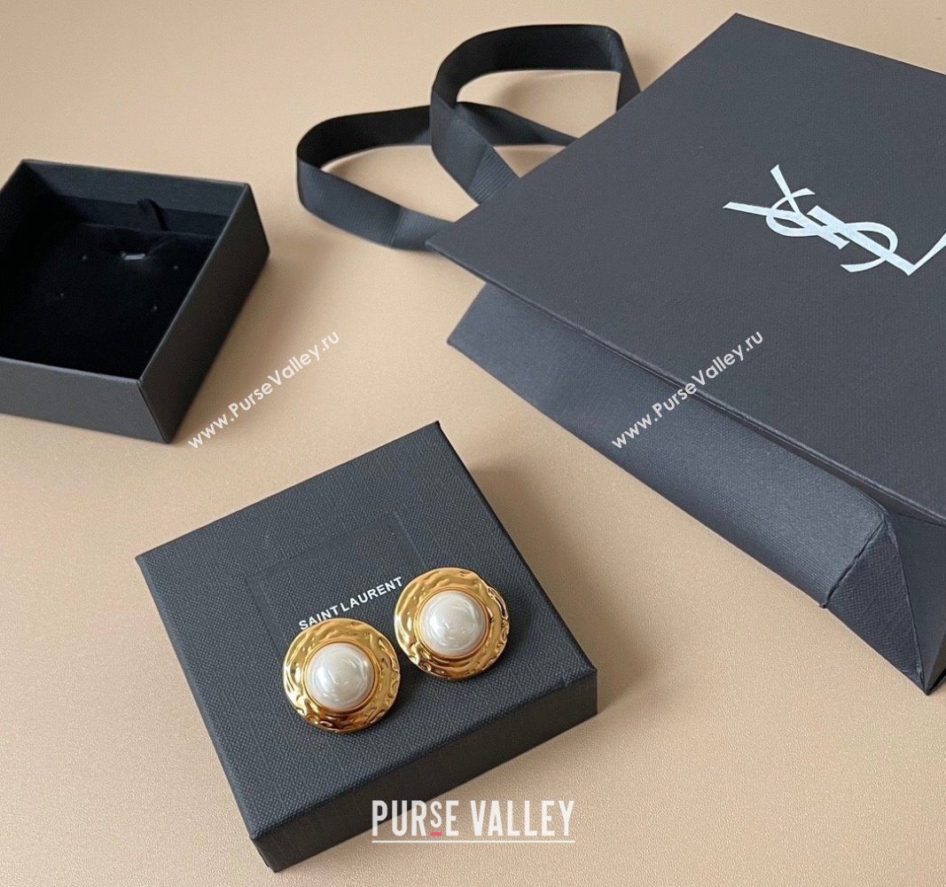 Saint Laurent Pearl Earrings 2025 0509 (YF-250509115)