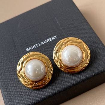 Saint Laurent Pearl Earrings 2025 0509 (YF-250509115)