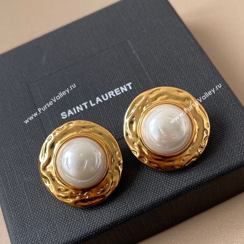 Saint Laurent Pearl Earrings 2025 0509 (YF-250509115)