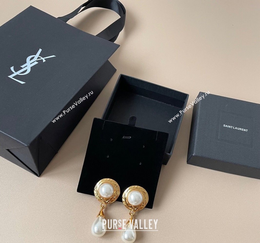 Saint Laurent Pearl Earrings 2025 0508 (YF-250509116)