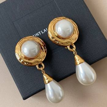 Saint Laurent Pearl Earrings 2025 0508 (YF-250509116)