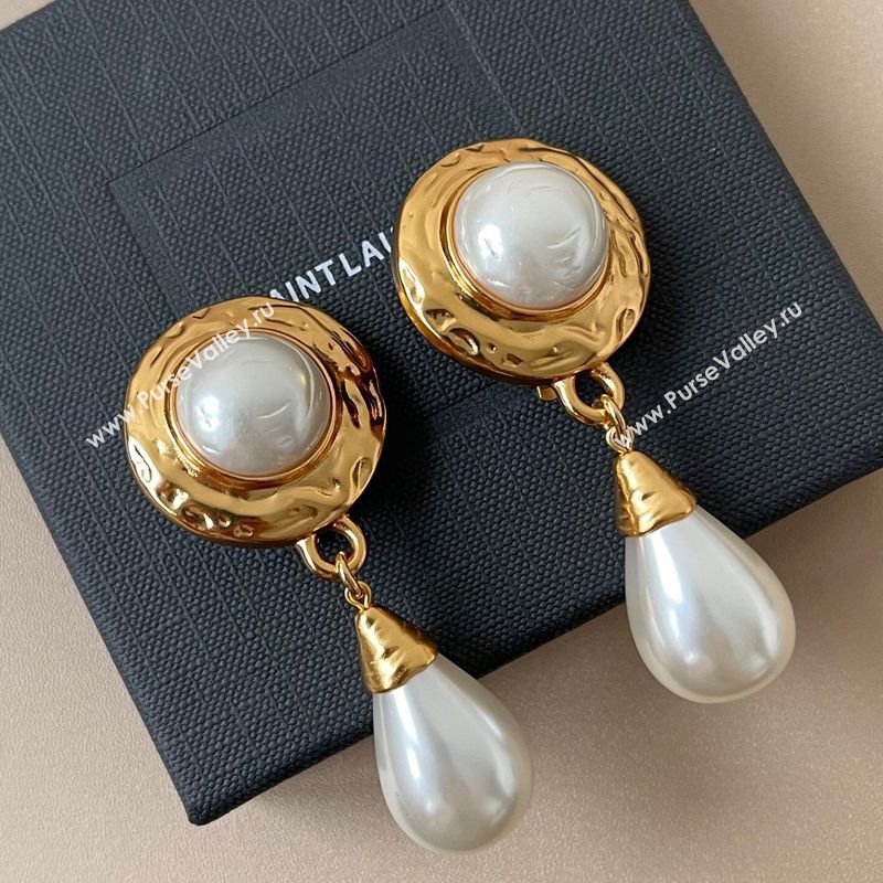 Saint Laurent Pearl Earrings 2025 0508 (YF-250509116)