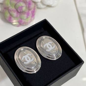Chanel Oval Large Stud Earrings 2025 0509 (YF-250509121)