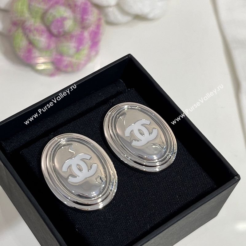 Chanel Oval Large Stud Earrings 2025 0509 (YF-250509121)