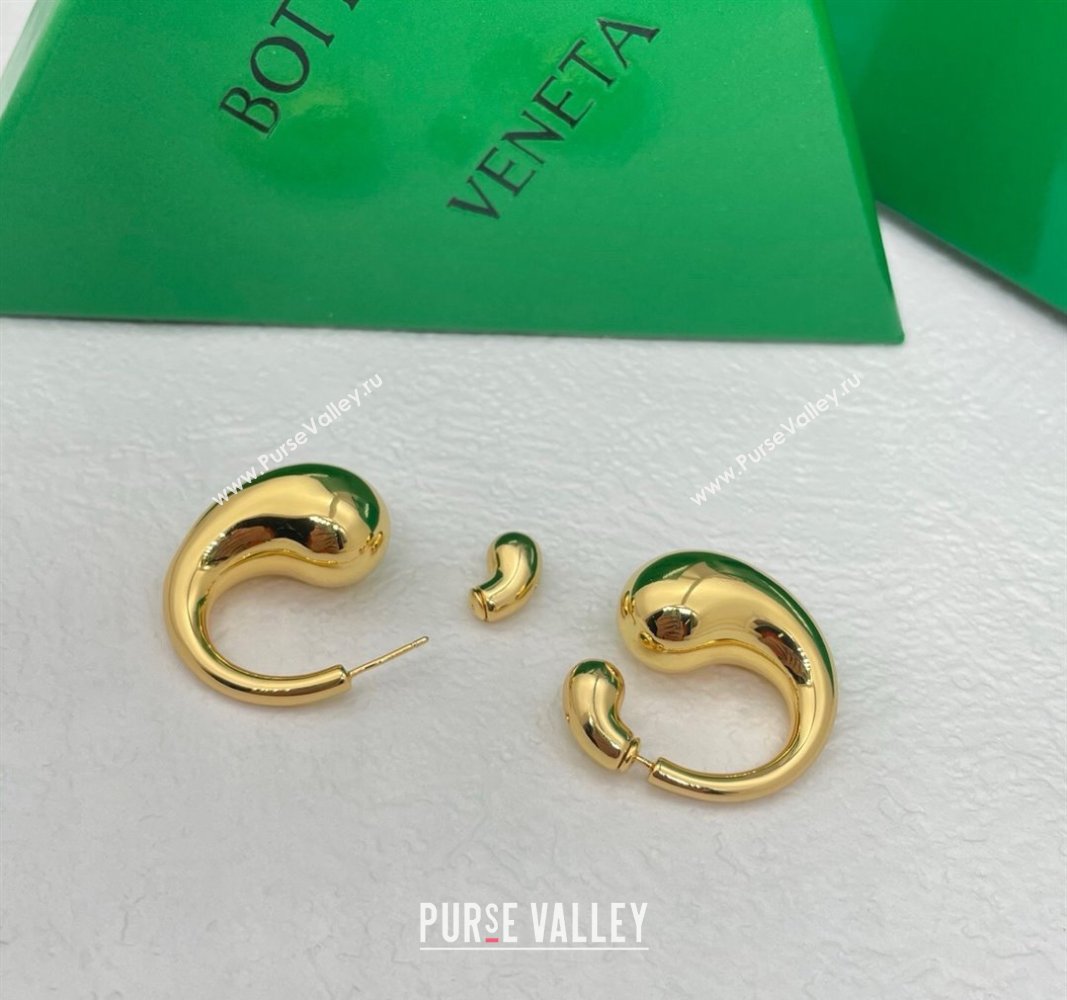 Bottega Veneta Drop Earrings Gold 2025 0509 (YF-250509103)