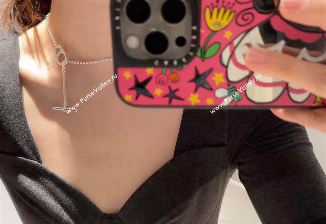 Hermes Chaine dAncre Short Peandant Necklace Silver 2025 051003 (YF-25051015)