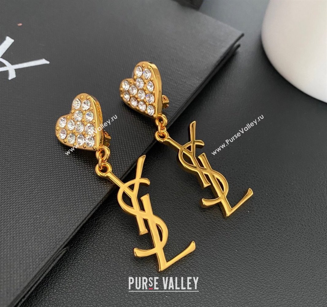 Saint Laurent Heart YSL Earrings 2025 0509 (YF-250509107)