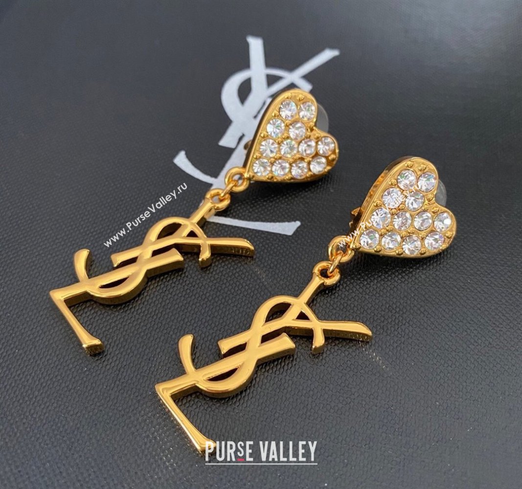 Saint Laurent Heart YSL Earrings 2025 0509 (YF-250509107)