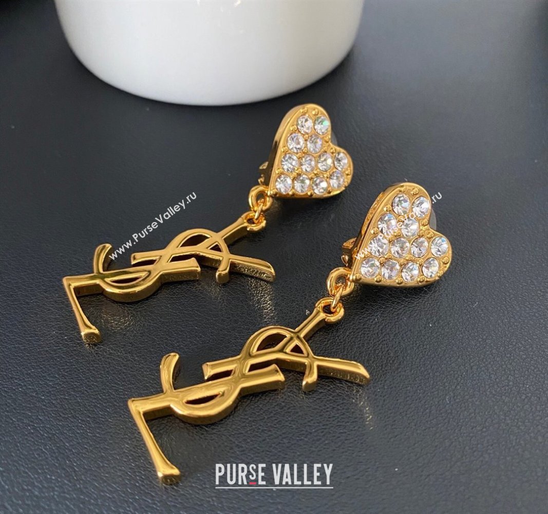 Saint Laurent Heart YSL Earrings 2025 0509 (YF-250509107)