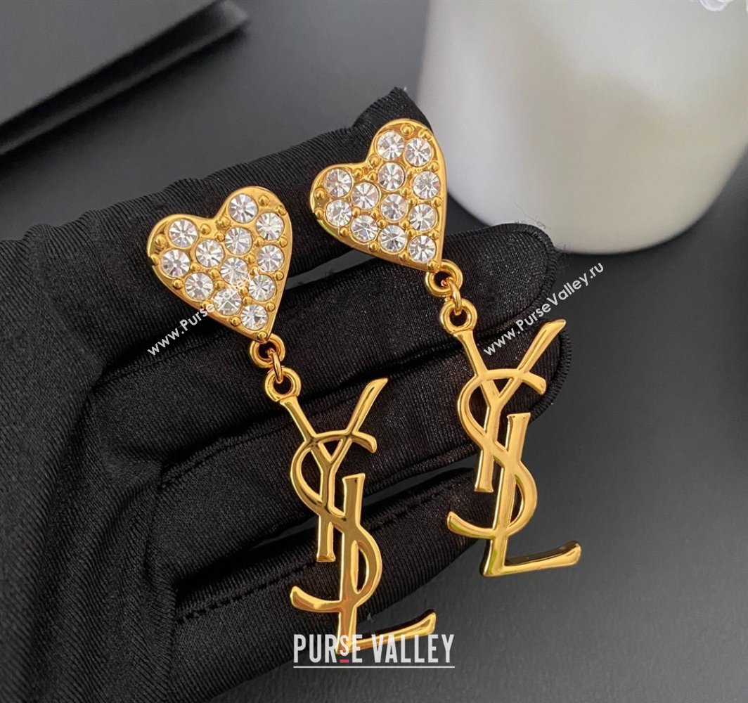 Saint Laurent Heart YSL Earrings 2025 0509 (YF-250509107)