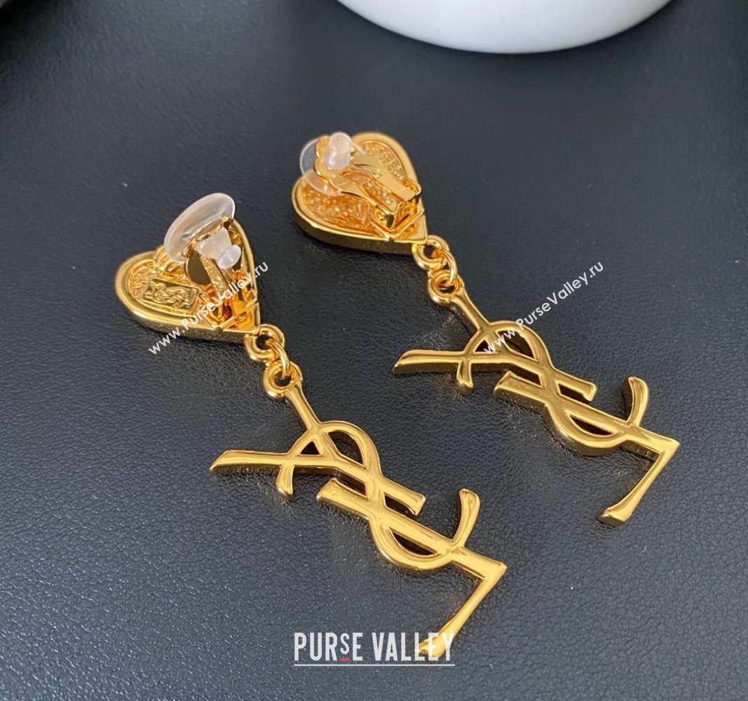 Saint Laurent Heart YSL Earrings 2025 0509 (YF-250509107)