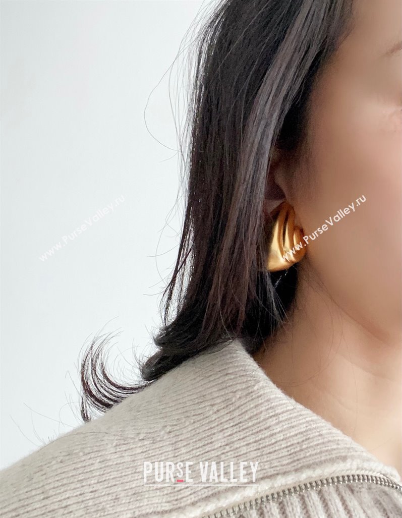 Saint Laurent Spiral Earrings Gold 2025 0509 (YF-250509108)