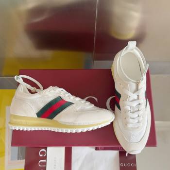 Gucci Re-Motion Sneaker in Suede GG Nylon 840291 White 2025 (KL-25051404)