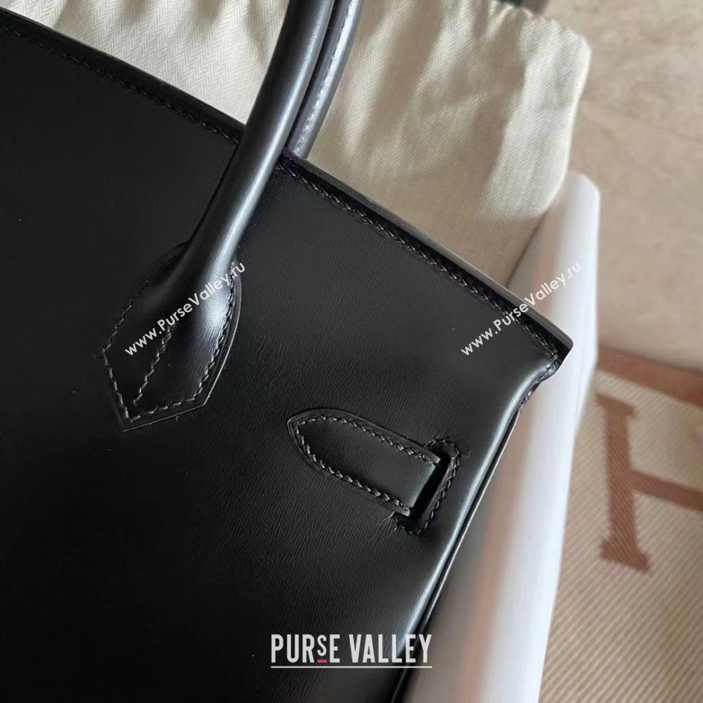 Hermes Birkin 25cm/30cm Bag in Original Box Leather CH89 Black/Black 2025 (Full Handmade) (XYA-25052609)